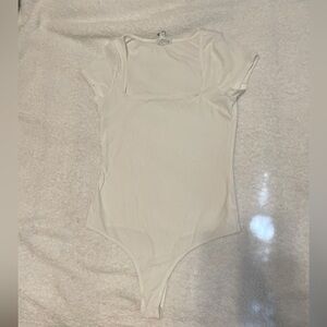 Urban Outfitters Lelis Collection Ribbed White Bodysuit